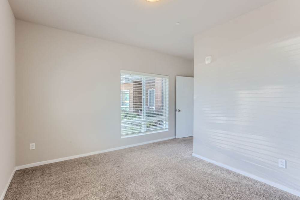 Apartment room with window at The Lookout in Everett, Washington