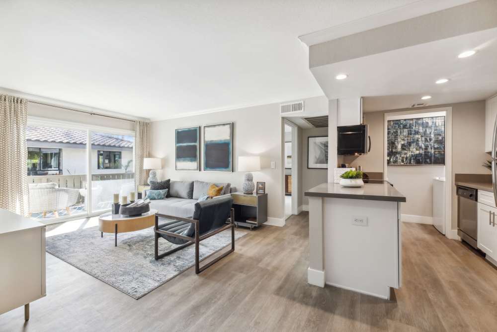 Open Kitchen and Living at Sofi at Wood Ranch in Simi Valley, California