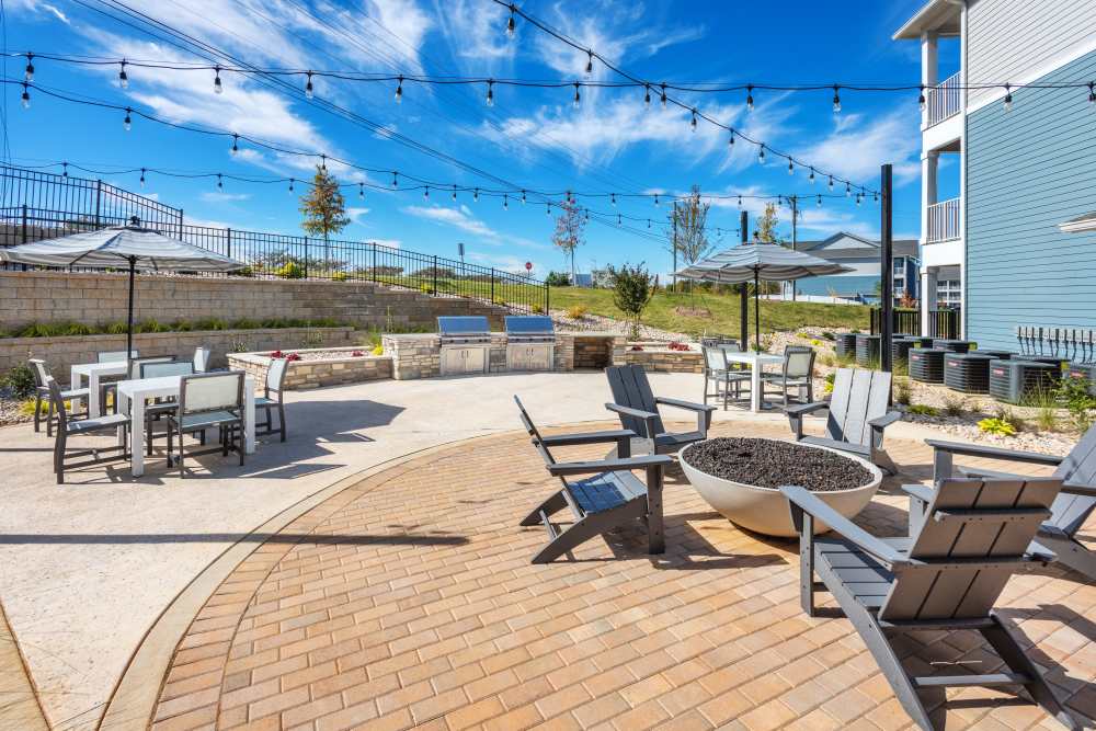 Outdoor seating at Taylor Farms in Charlotte, North Carolina