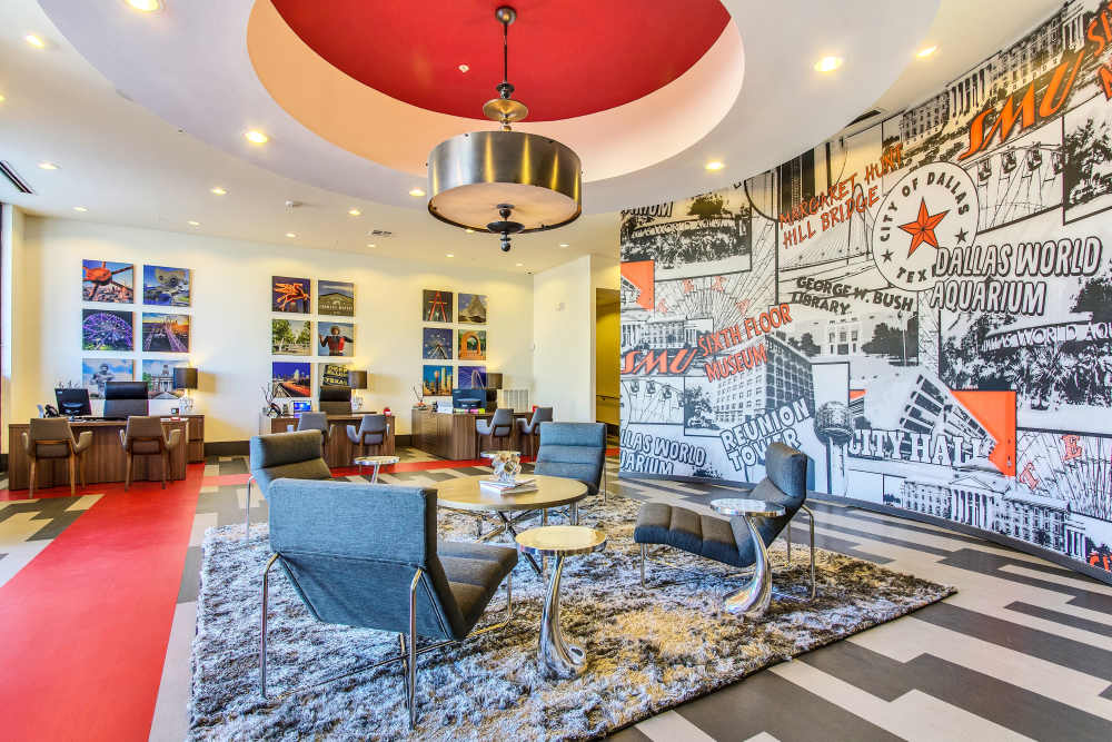 community clubhouse at Belclaire in Dallas, Texas