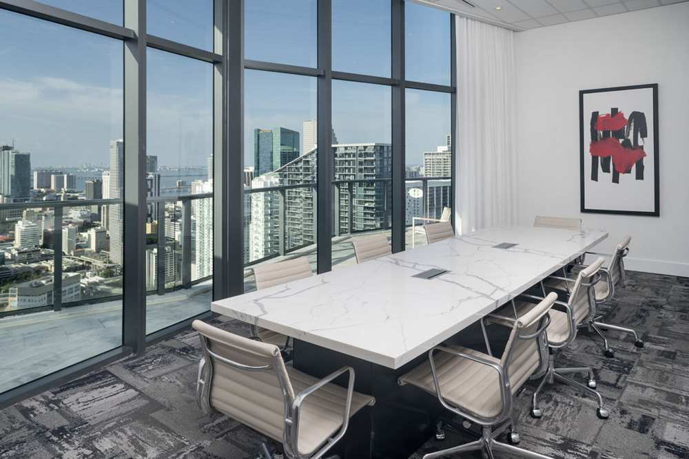 Conference room at Solitair Brickell Apartments in Miami, Florida
