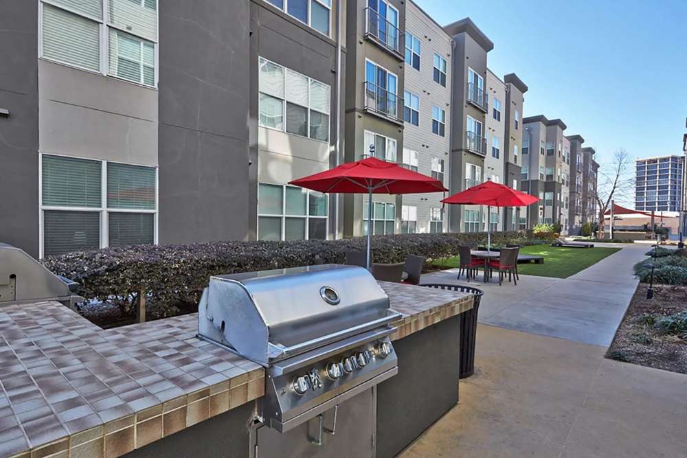 bbq station at Belclaire in Dallas, Texas