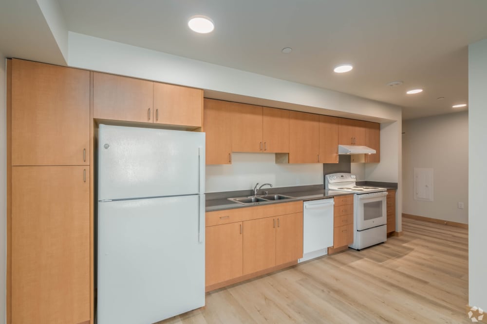 Kitchen with excellent equipment in  in Seattle, Washington