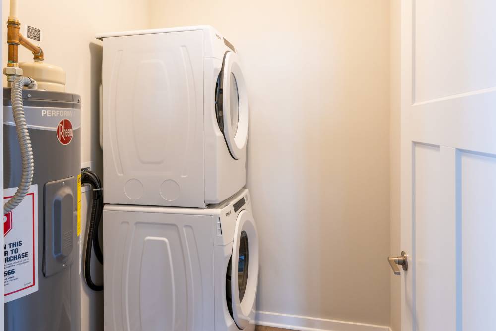 washer and dryer at The Bluffs in Romeoville, Illinois