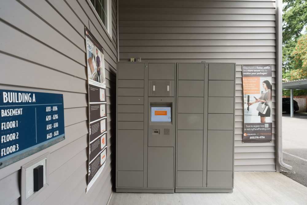 Locker facility for the community at Taylor Creek Apartments in Seattle,Washington