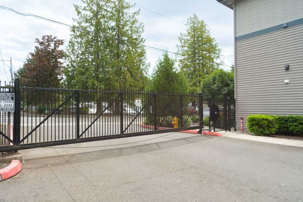 Security gate at Taylor Creek Apartments in Seattle,Washington