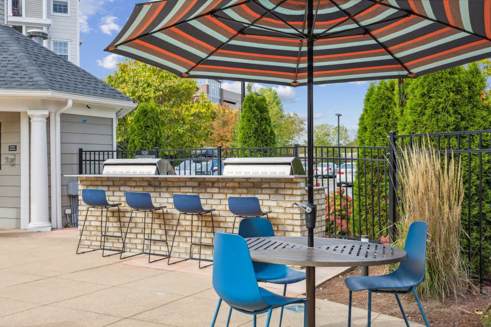 Outdoor Grill at Sofi at Salem Station in Salem, Massachusetts