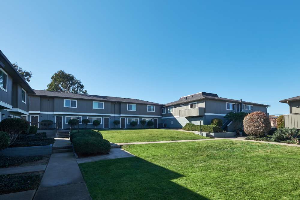 Outside view of the apartments at Marina Sunset in Marina, California