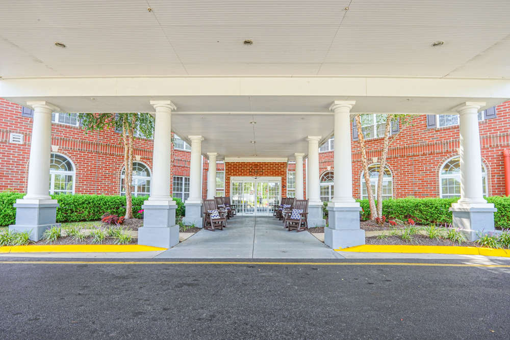 Front entrance at Harmony at Eagles Landing in McDonough, Georgia