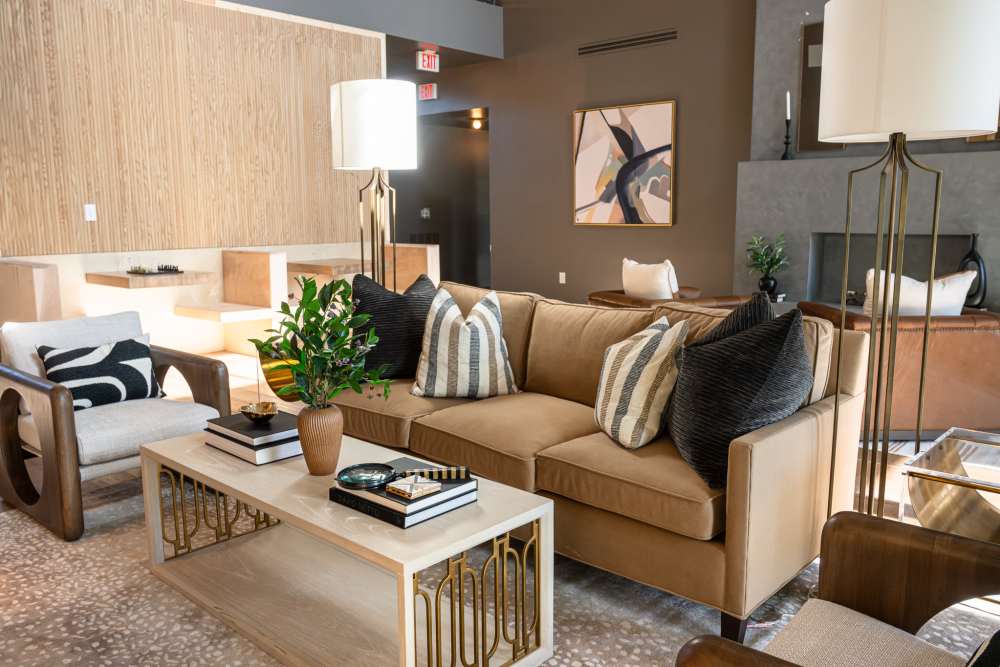 Resident lounge at Westport Lofts in Belville, North Carolina