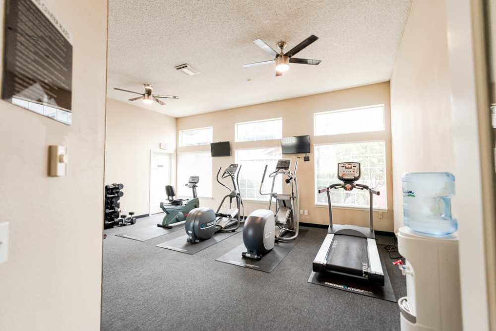 Fitness center with treadmill at Terravista in Tacoma, Washington at Terravista in Tacoma, Washington