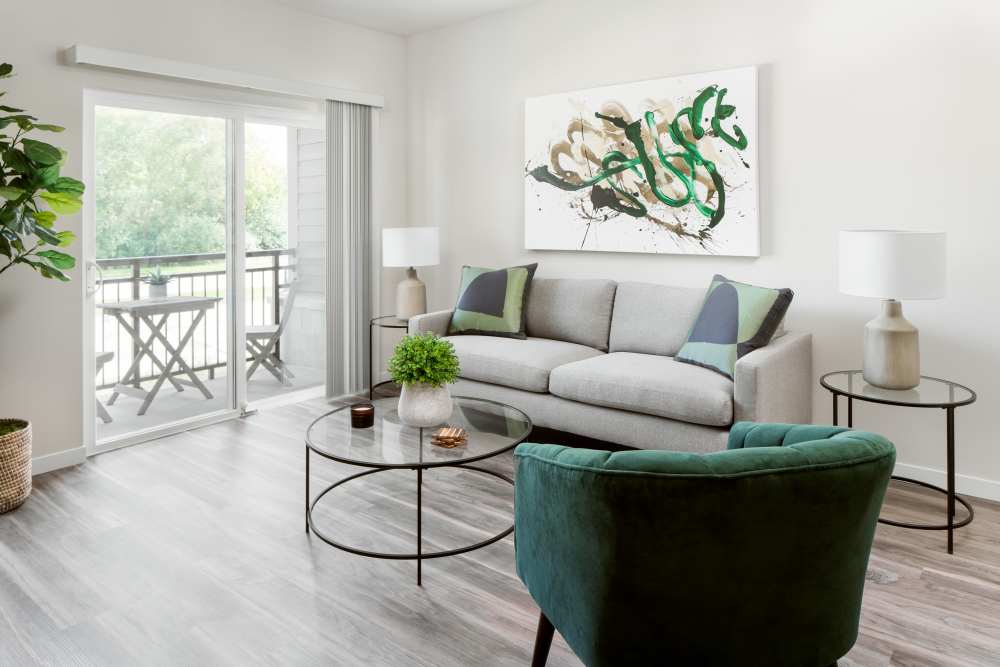 Living area at ((location_name}} in Brown Deer, WI