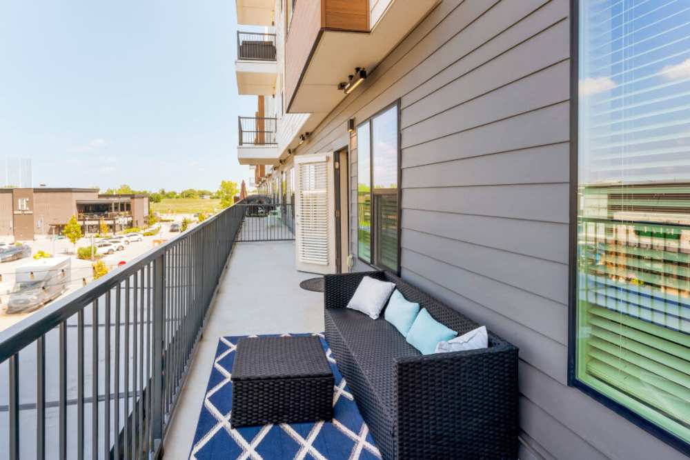 Balcony at The Mark at Fishers District in Fishers, Indiana