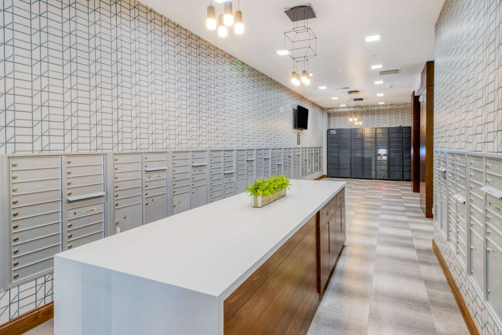 mail room at The Mark at Fishers District in Fishers, Indiana