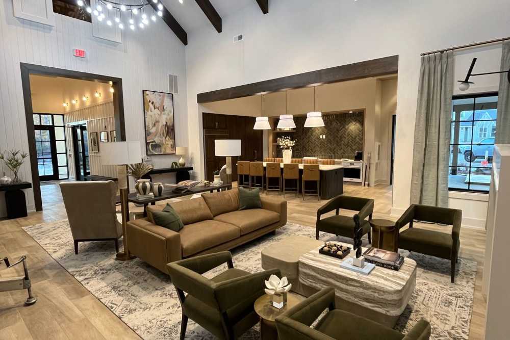 Gathering Room in the Clubhouse at Hayloft Big Creek in Alpharetta, Georgia