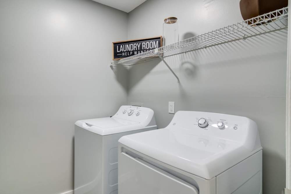 In-unit washer and dryer at Kenridge Apartments in Decatur, Georgia