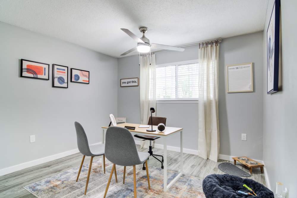 Home office at Kenridge Apartments in Decatur, Georgia