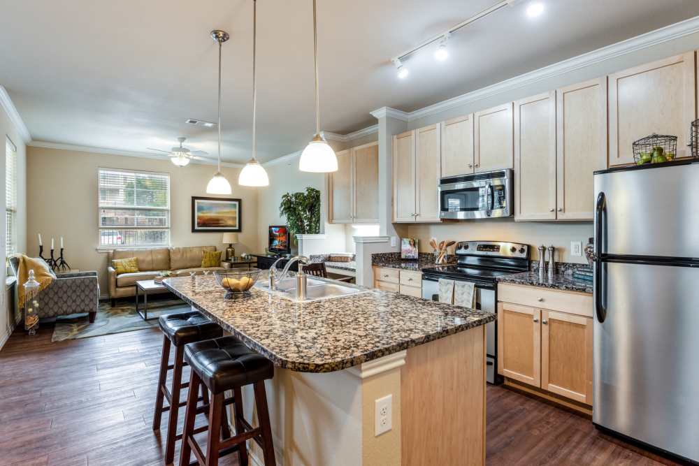 Kitchen at Renaissance At North Park in Lubbock, Texas