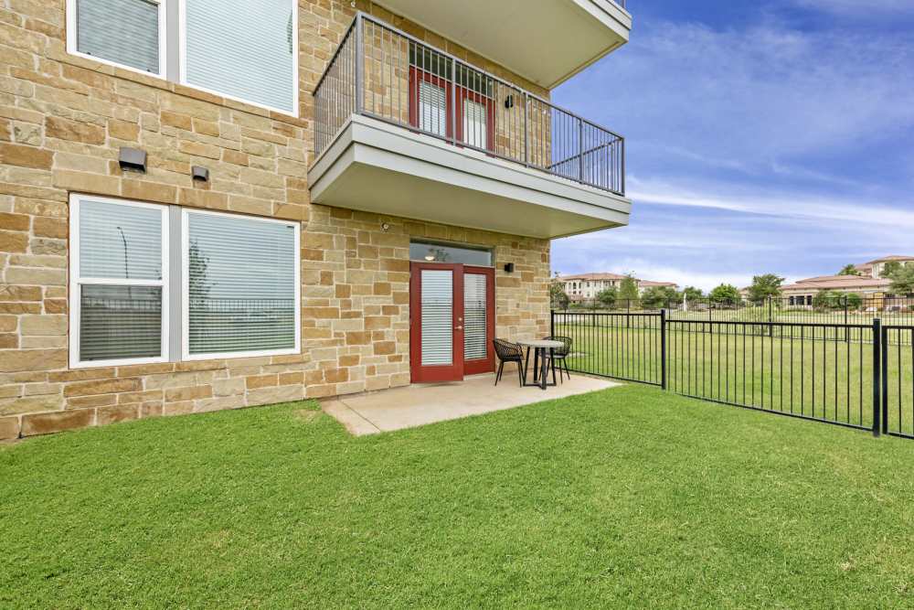 Lawn at Slide North Apartments in Lubbock, Texas