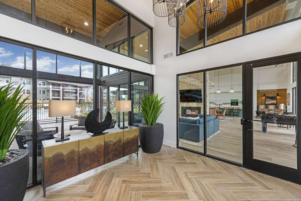 Recreational room at Slide North Apartments in Lubbock, Texas