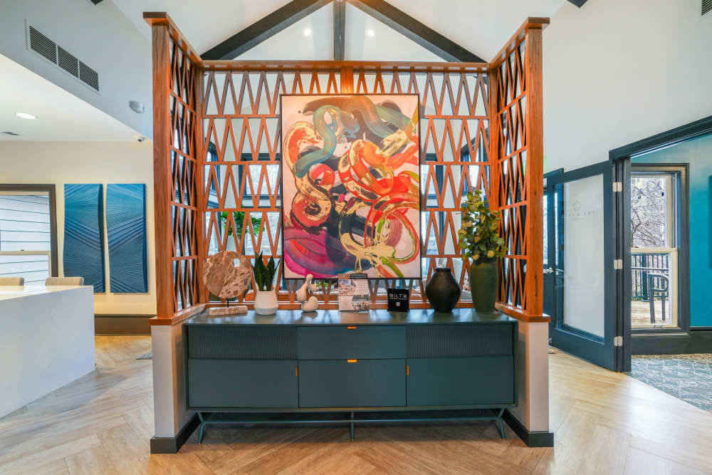Lobby entrance at Knoll at Fair Oaks in Fairfax, Virginia