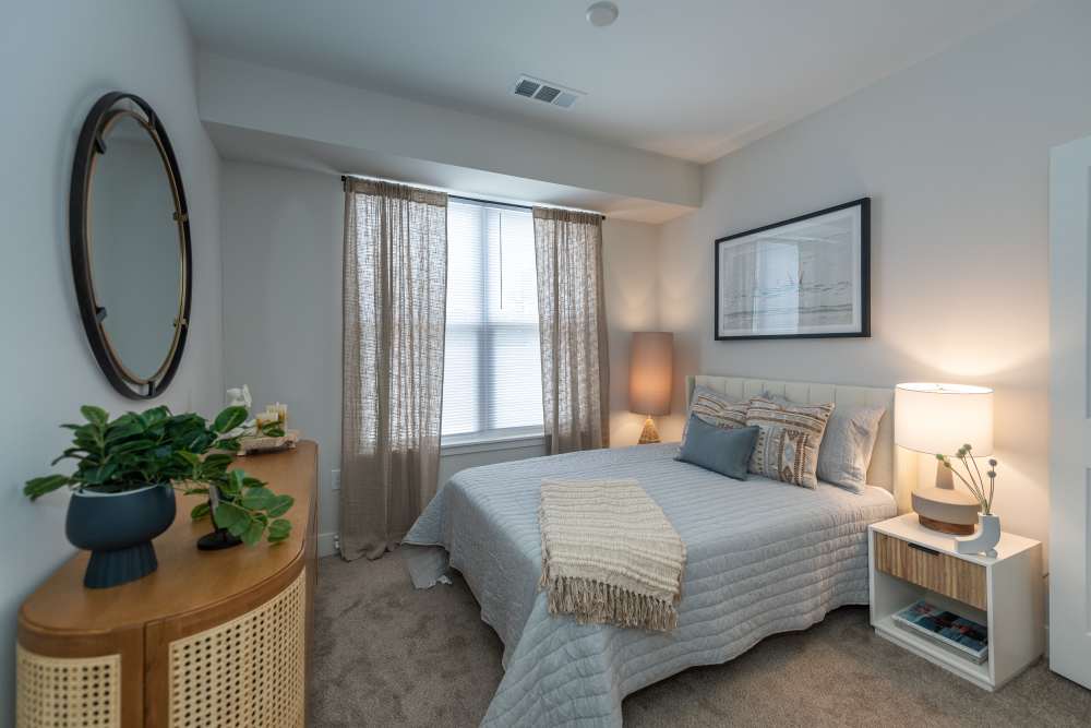 Cozy bedroom at Attain at Chic’s Beach, Virginia Beach, Virginia
