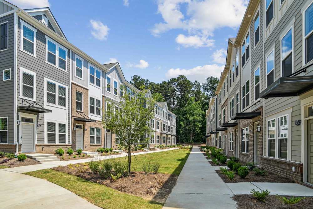 Walkway and lawn in and around the property at Reve Noda Junction in Charlotte,North Carolina