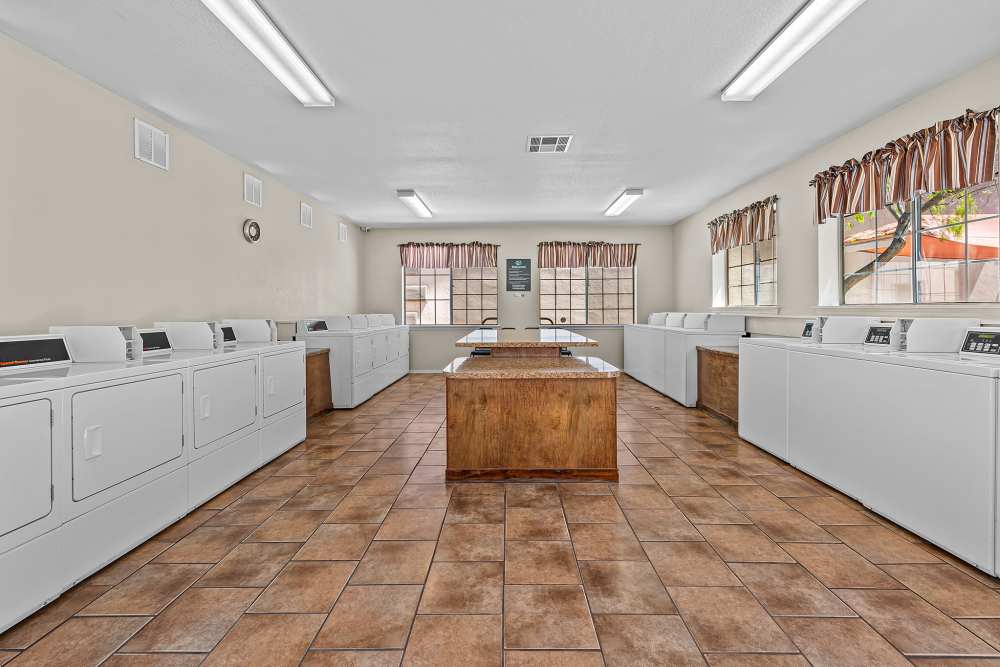 Laundry facility at La Jolla Place in El Paso, Texas