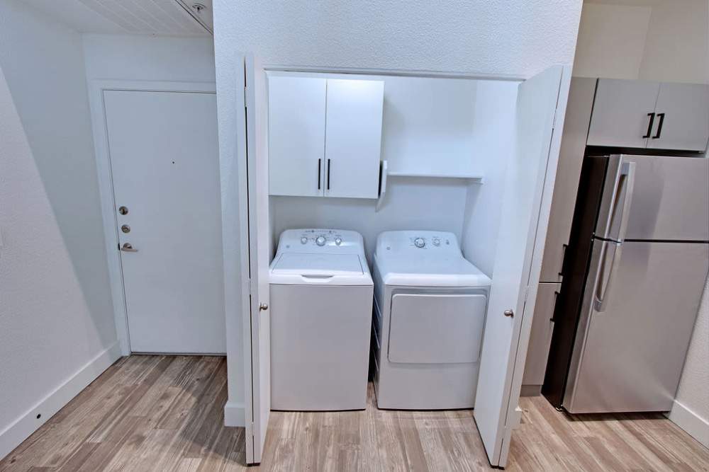Washer and dryer at  Ninety Degrees in Phoenix, Arizona