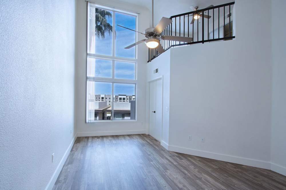  Living room with large window at Ninety Degrees in Phoenix, Arizona