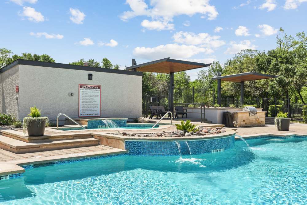 Resort-style pool at Milan in Austin, Texas