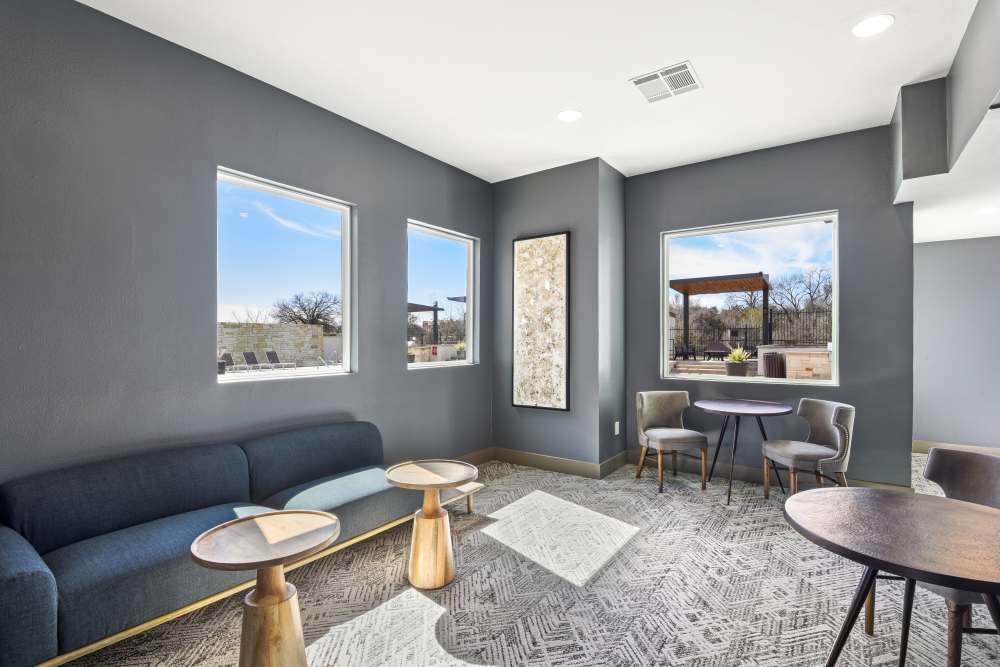 Community living room at Milan in Austin, Texas