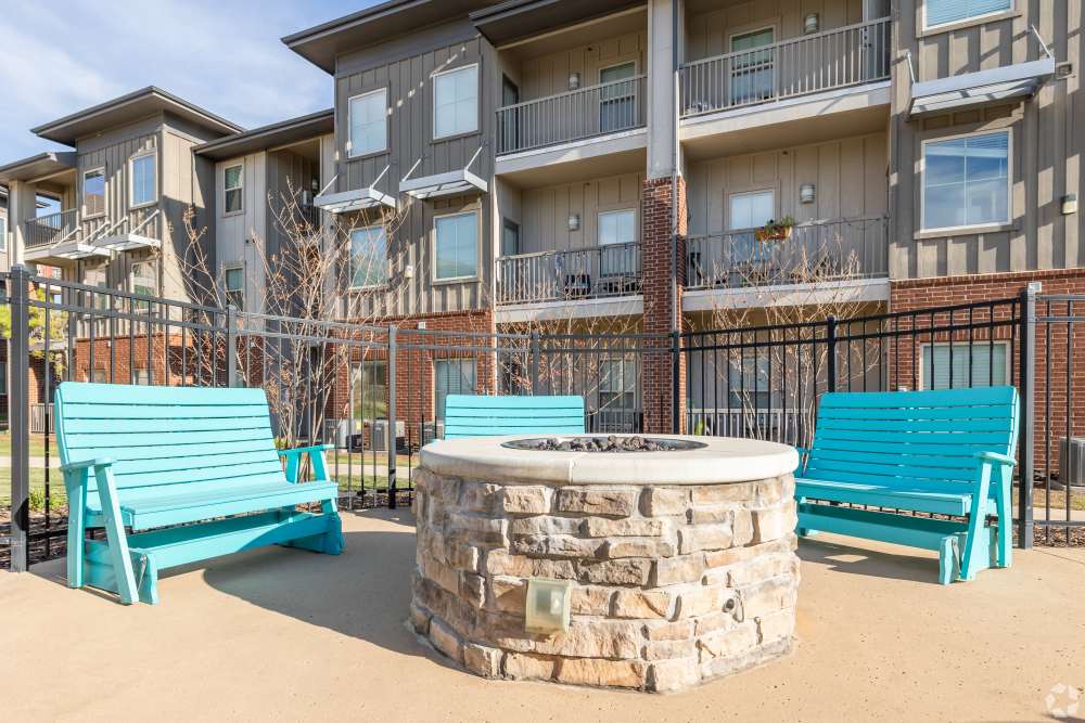 Firepit at 35 West in Moore, Oklahoma