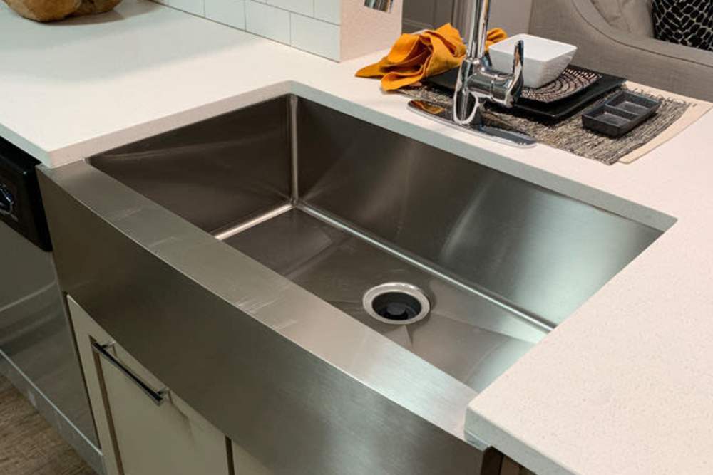 Modern sink at Ashford Lakes in Houston, Texas