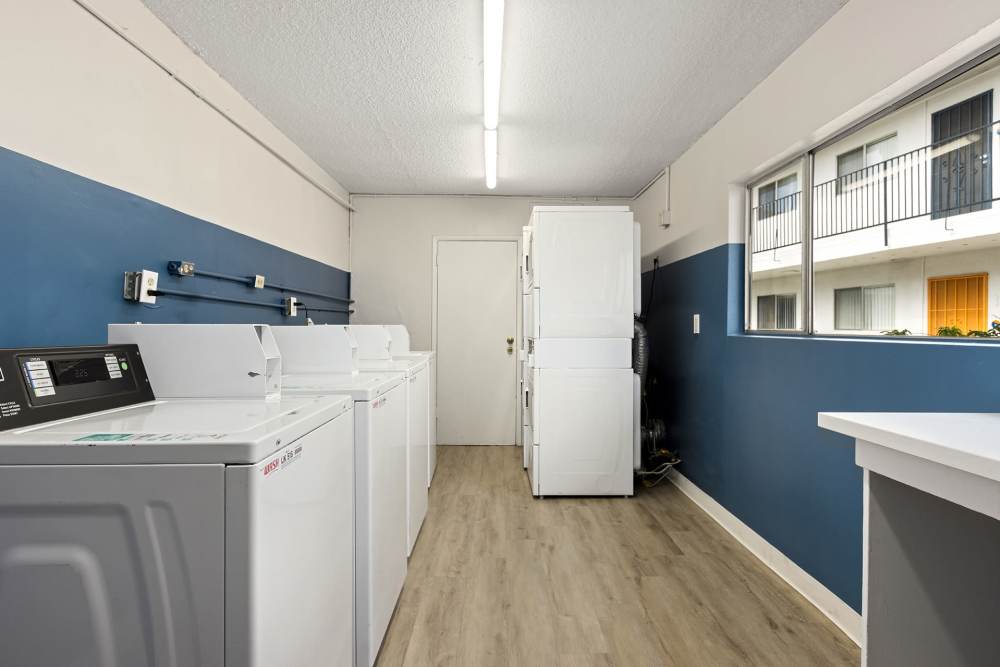 Laundry area at State in San Diego, California