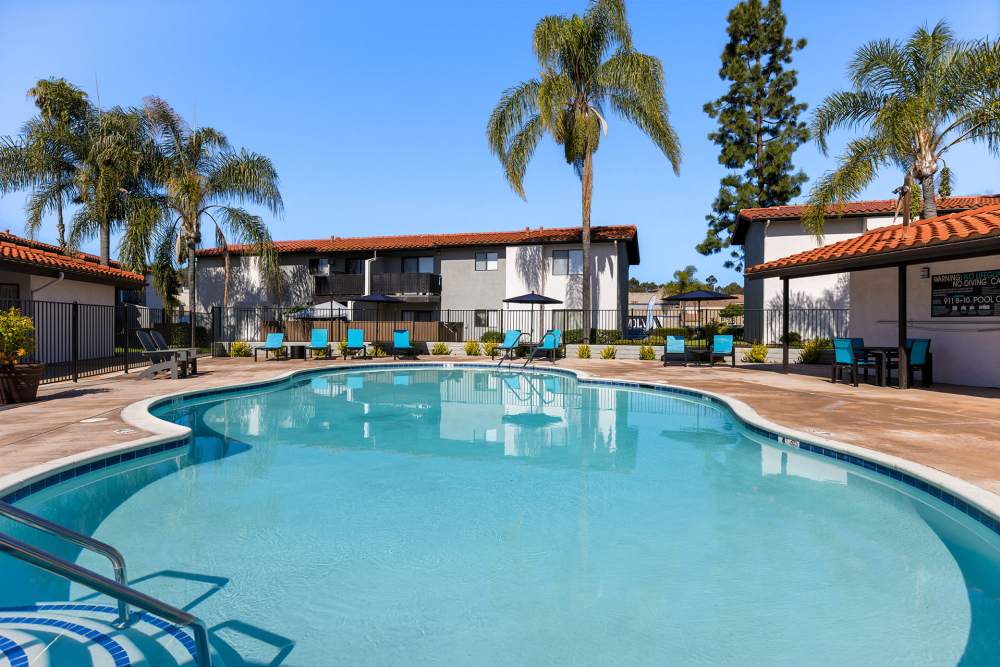 Swimming pool at Valle at Escondido in Escondido, California