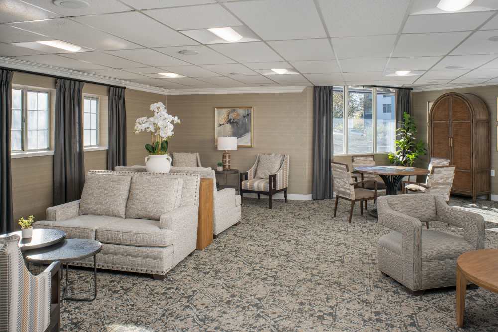 Lounge with furniture at Peaks at Millcreek in Salt Lake City, Utah