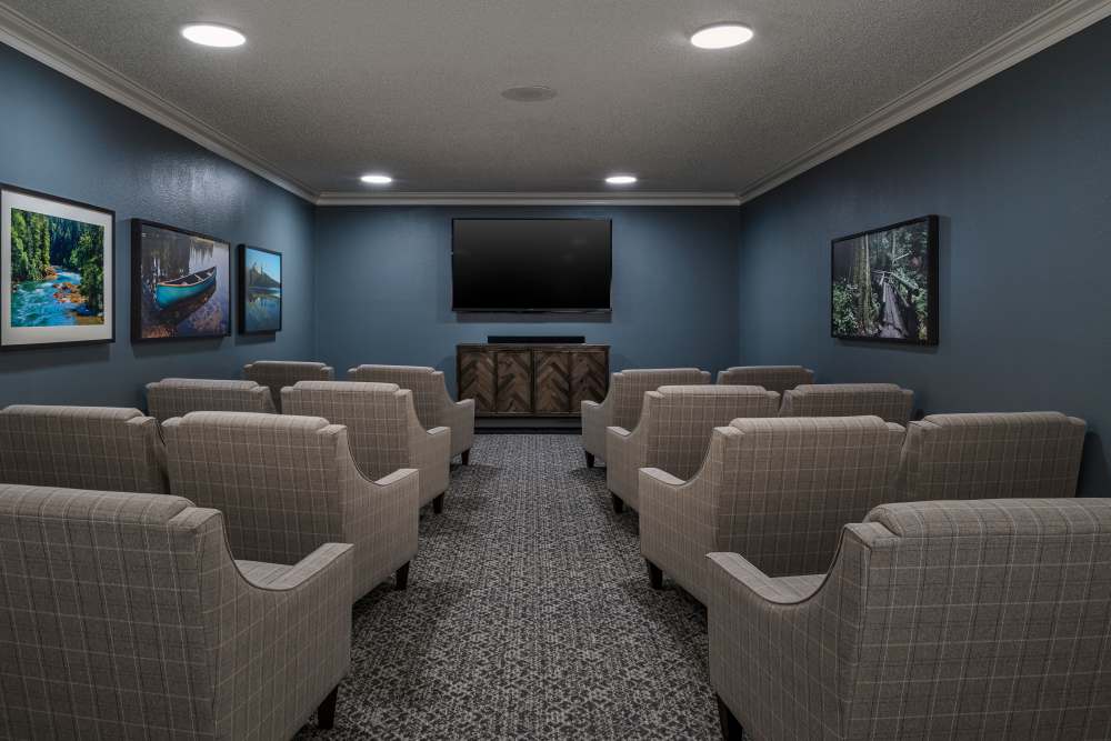 Theater room at The Ridge at Oregon City in Oregon City, Oregon