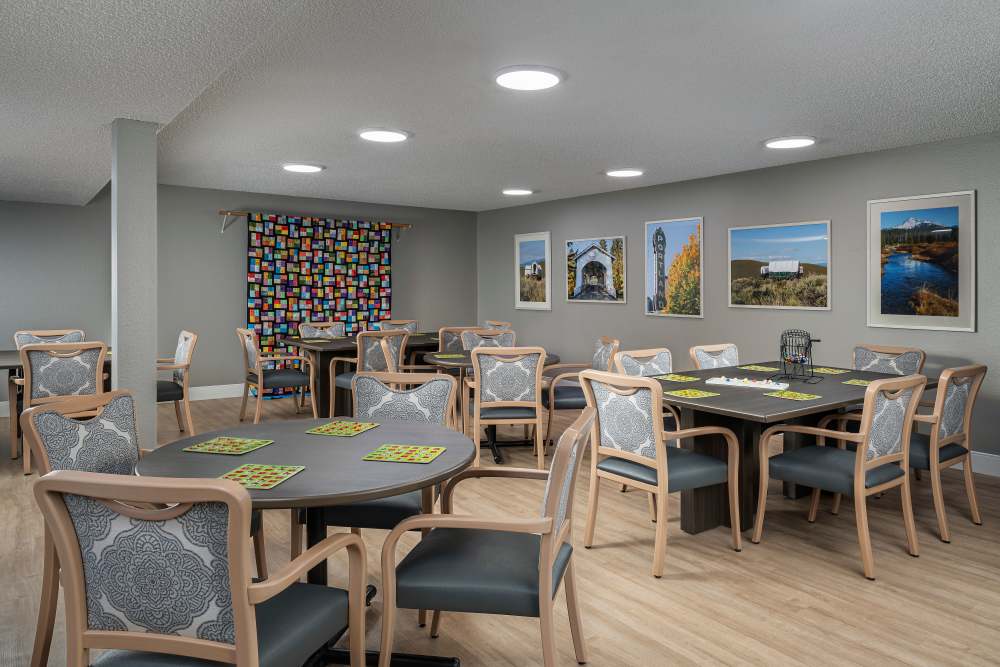 Bingo room at The Ridge at Oregon City in Oregon City, Oregon