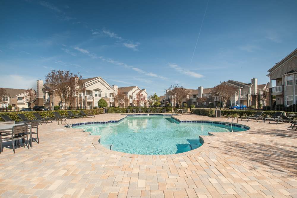 Community swimming pool at Waterford Place Apartments & Townhomes in Memphis,Tennessee