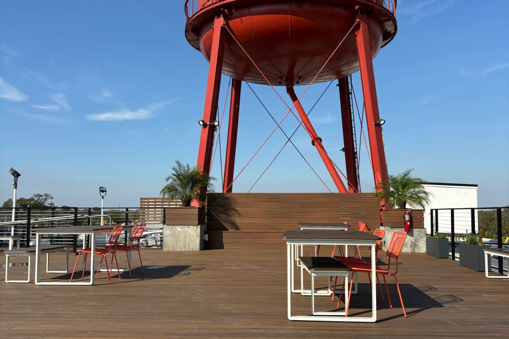 Rooftop terrace at Workhouse at Union Terminal in Jacksonville, Florida