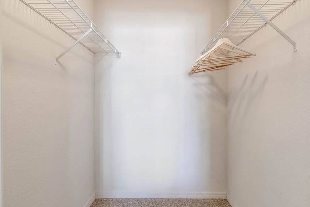 Large closets at Villas at Bailey Ranch Apartment Homes in Owasso, Oklahoma