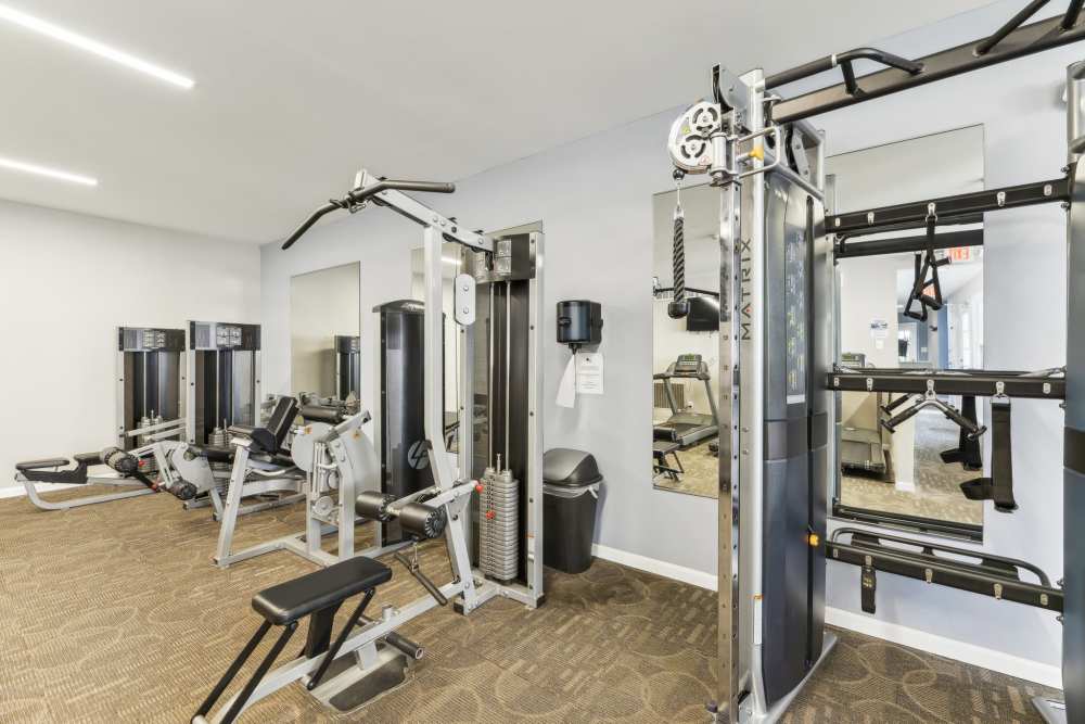 State-of-art fitness center at The Elms at Centreville in Centreville, Virginia, 