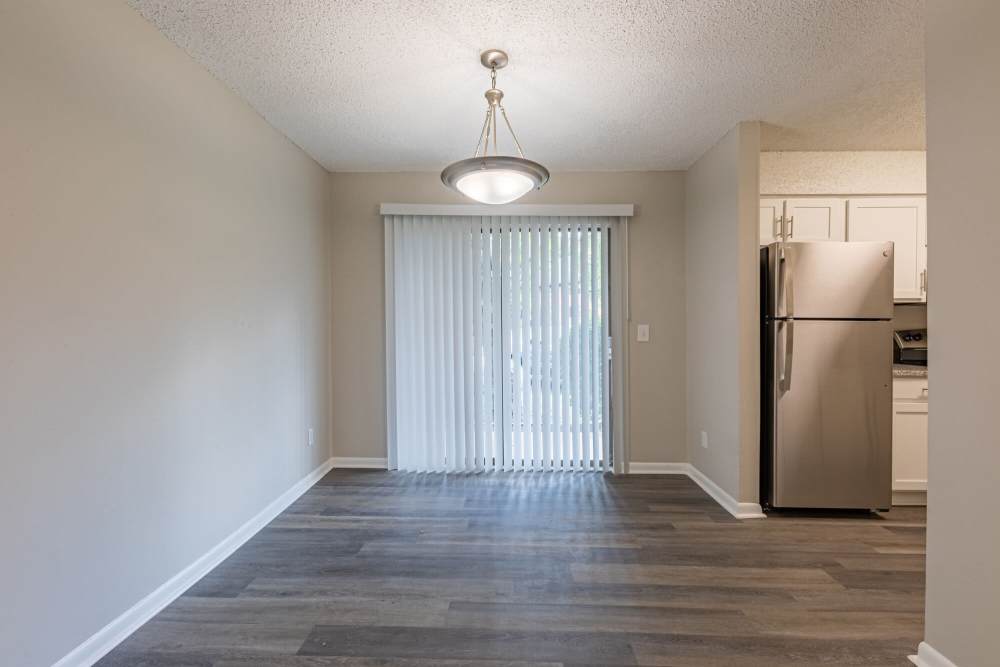 Open concept living spaces at Huffman Mill Townhomes in Burlington, North Carolina,