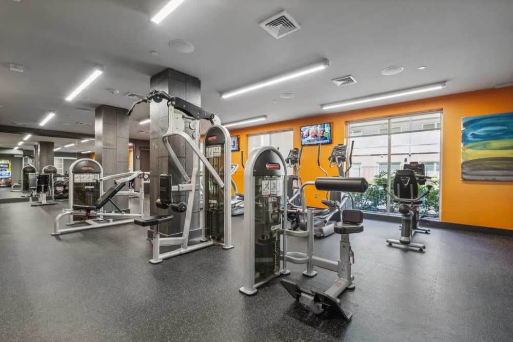 Fitness center at Discovery Square in Herndon, Virginia