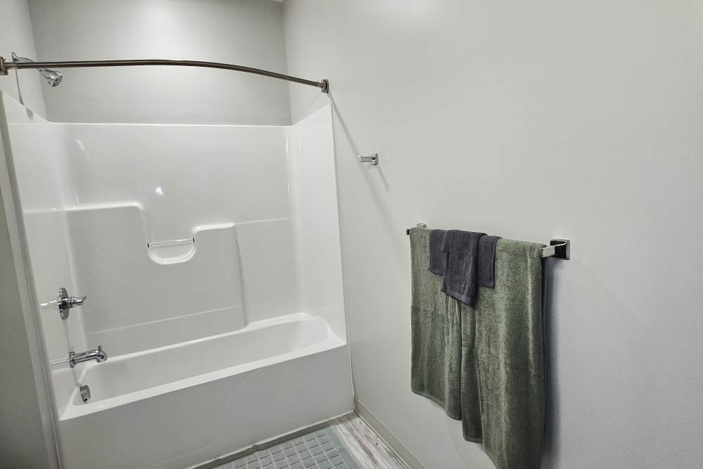 spacious bathroom at Leo and Alpine in Grand Rapids, Michigan