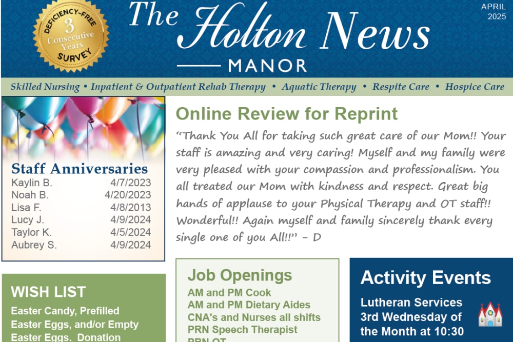 April 2025 Newsletter