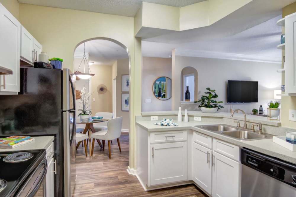 Kitchen at Grande Club Apartments in Duluth, Georgia