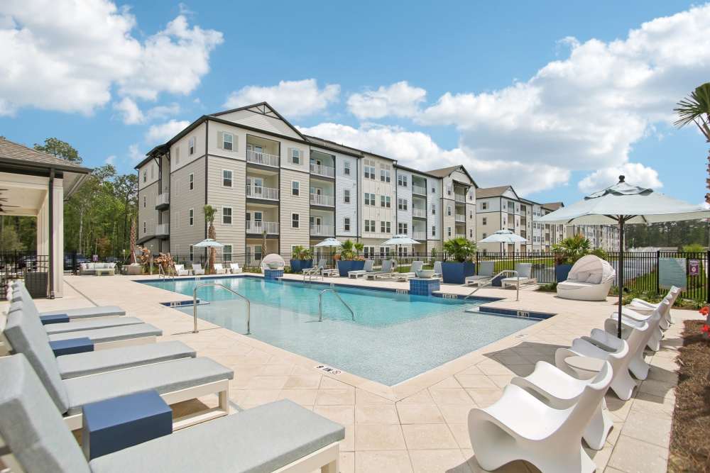 Resort style pool at Avion Apartments in Jacksonville, Florida