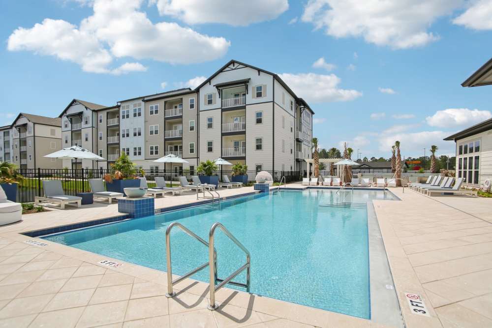 Resort style pool at Avion Apartments in Jacksonville, Florida